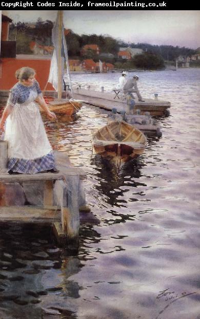 Anders Zorn Vagskvalp(Lappings of the waves)
